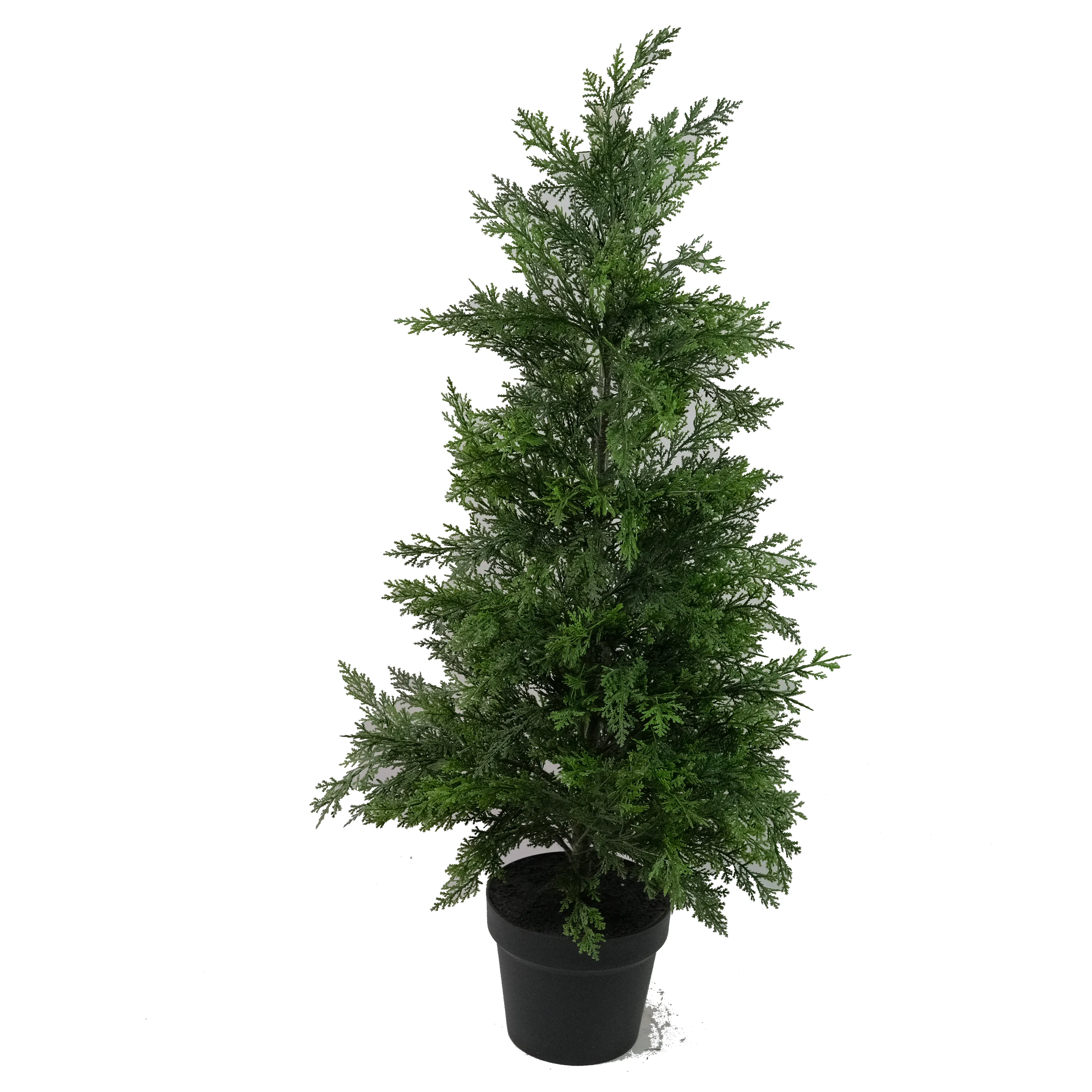 Wholesale potted artificial evergreen tree